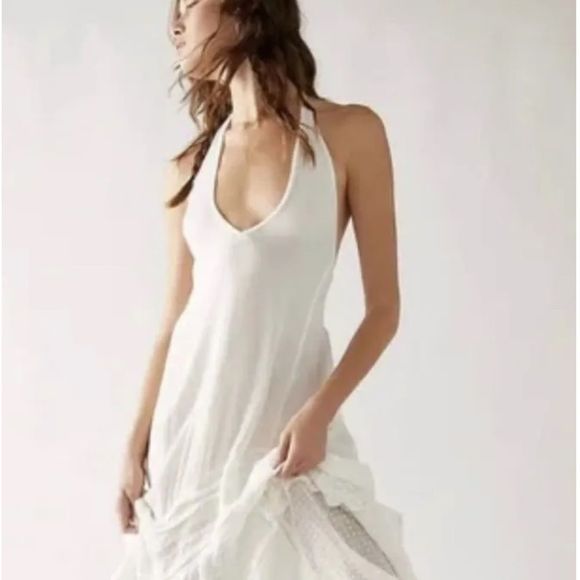 Free People Dresses & Skirts - Free People Endless Summer Slice Of Heaven Maxi Midi Dress Ivory